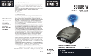 Manual de uso Homedics SS-4510 Radiodespertador
