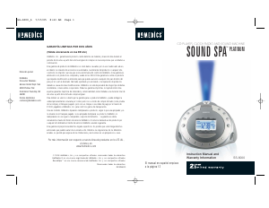 Manual de uso Homedics SS-6000 Radiodespertador