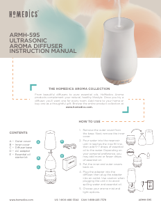 Manual Homedics ARMH-595 Aroma Diffuser