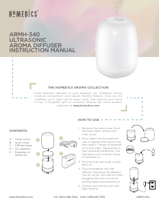 Manual Homedics ARMH-340 Aroma Diffuser