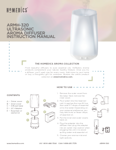 Manual Homedics ARMH-320 Aroma Diffuser