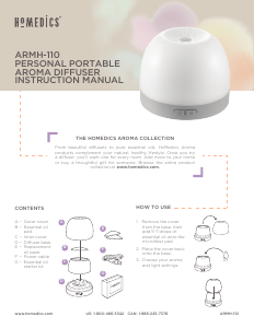 Manual Homedics ARMH-110 Aroma Diffuser