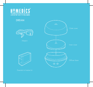 Manual de uso Homedics ARMH-220 Dream Difusor de aroma