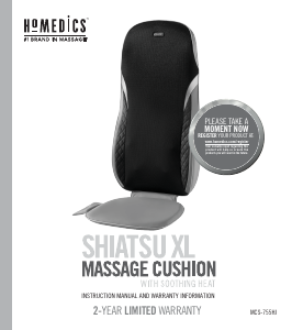 Mode d’emploi Homedics MCS-755HJ Appareil de massage