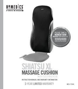 Handleiding Homedics MCS-755HJ Massageapparaat