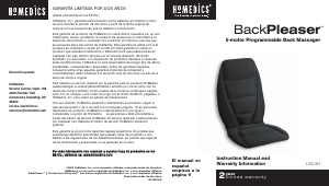 Manual de uso Homedics LSS-5H Back Pleaser Masajeador