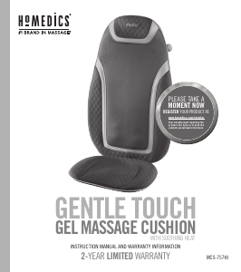 Mode d’emploi Homedics MCS-757HJ Appareil de massage