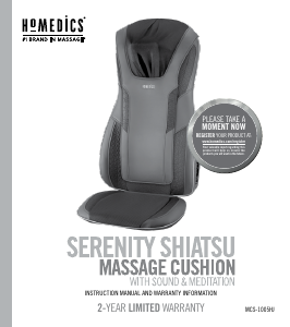 Mode d’emploi Homedics MCS-1005HJ Appareil de massage