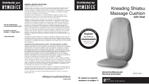 Manual de uso Homedics MCS-210H Masajeador