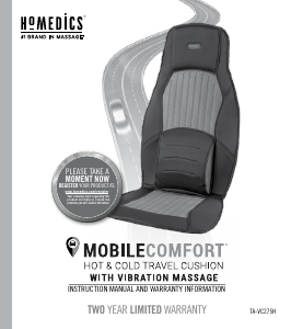 Mode d’emploi Homedics TA-VC275H Appareil de massage