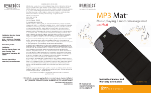 Handleiding Homedics MATMP3-100 Massageapparaat