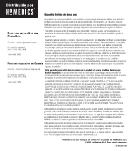 Manual de uso Homedics MCS-610H Masajeador