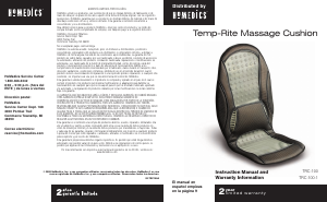 Manual de uso Homedics TRC-100 Masajeador