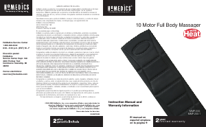 Manual de uso Homedics MM-P200 Masajeador
