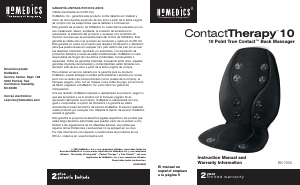 Manual de uso Homedics BK-7000 Masajeador