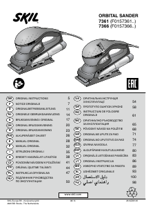 Instrukcja Skil 7361 AA Szlifierki oscylacyjne