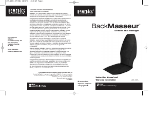 Manual de uso Homedics LSS-10HL Back Masseur Masajeador