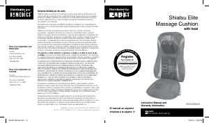 Manual de uso Homedics MCS-840HA Masajeador