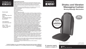 Manual de uso Homedics MCS-300H Masajeador