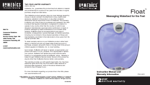 Handleiding Homedics FM-H2O Float Massageapparaat