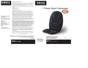 Manual Homedics BK-P1501 Massage Device