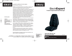 Handleiding Homedics LSS-7H Back Expert Massageapparaat