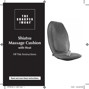 Manual The Sharper Image HF766 Massage Device