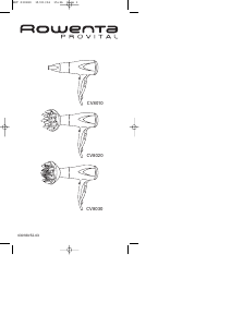 Handleiding Rowenta CV8010 Provital Haardroger