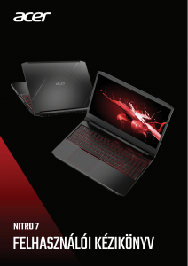 Használati útmutató Acer Nitro AN715-51 Laptop