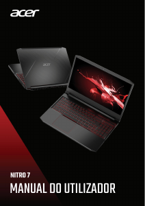 Manual Acer Nitro AN715-51 Computador portátil