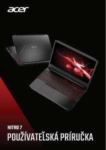 Návod Acer Nitro AN715-51 Laptop