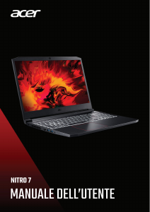 Manuale Acer Nitro AN715-52 Notebook