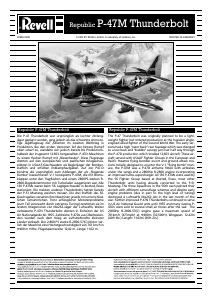 Manual de uso Revell set 03984 Airplanes P-47 M Thunderbolt