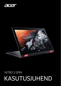 Kasutusjuhend Acer Nitro NP515-51 Sülearvuti