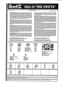 Manual de uso Revell set 04007 Airplanes MiG-29