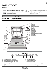 Manual Whirlpool WFC 3C26 PF X SA Dishwasher