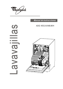 Manual de uso Whirlpool ADG 4551 WH Lavavajillas