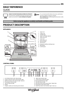 Manual Whirlpool WFC 3C26 F X UK Dishwasher