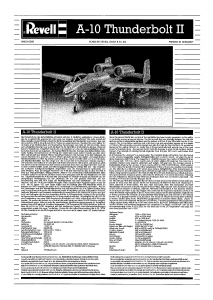 Manual de uso Revell set 04054 Airplanes A-10 Thunderbolt II