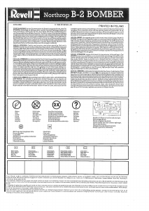 Handleiding Revell set 04070 Airplanes B-2 Stealthbommenwerper