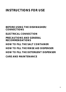 Manual Whirlpool ADP 4740 IX Dishwasher