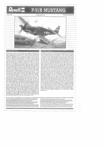 Bruksanvisning Revell set 04182 Airplanes P-51 B Mustang