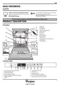 Manual Whirlpool WIC 3C26 PF SA Dishwasher