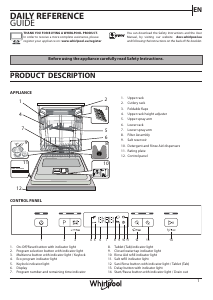 Manual Whirlpool WFC 3C26 F X SA Dishwasher