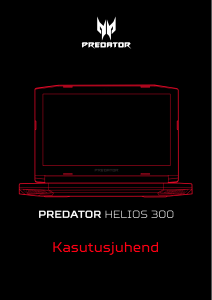 Kasutusjuhend Acer Predator G3-573 Sülearvuti