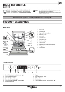 Manual Whirlpool WIC 3B19 UK N Dishwasher