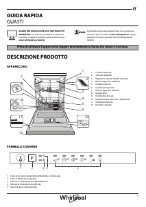 Manuale Whirlpool WMIE 2B19 Lavastoviglie