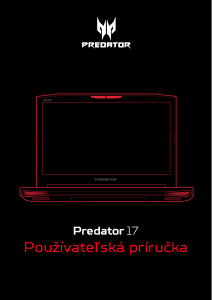 Návod Acer Predator G5-793 Laptop