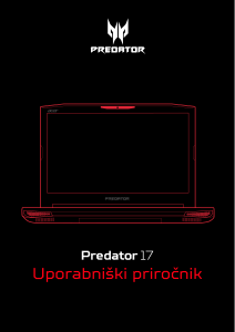 Priročnik Acer Predator G5-793 Prenosni računalnik