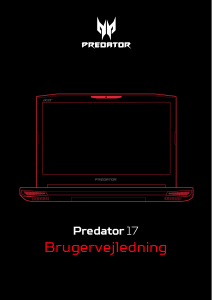 Brugsanvisning Acer Predator G5-793 Bærbar computer